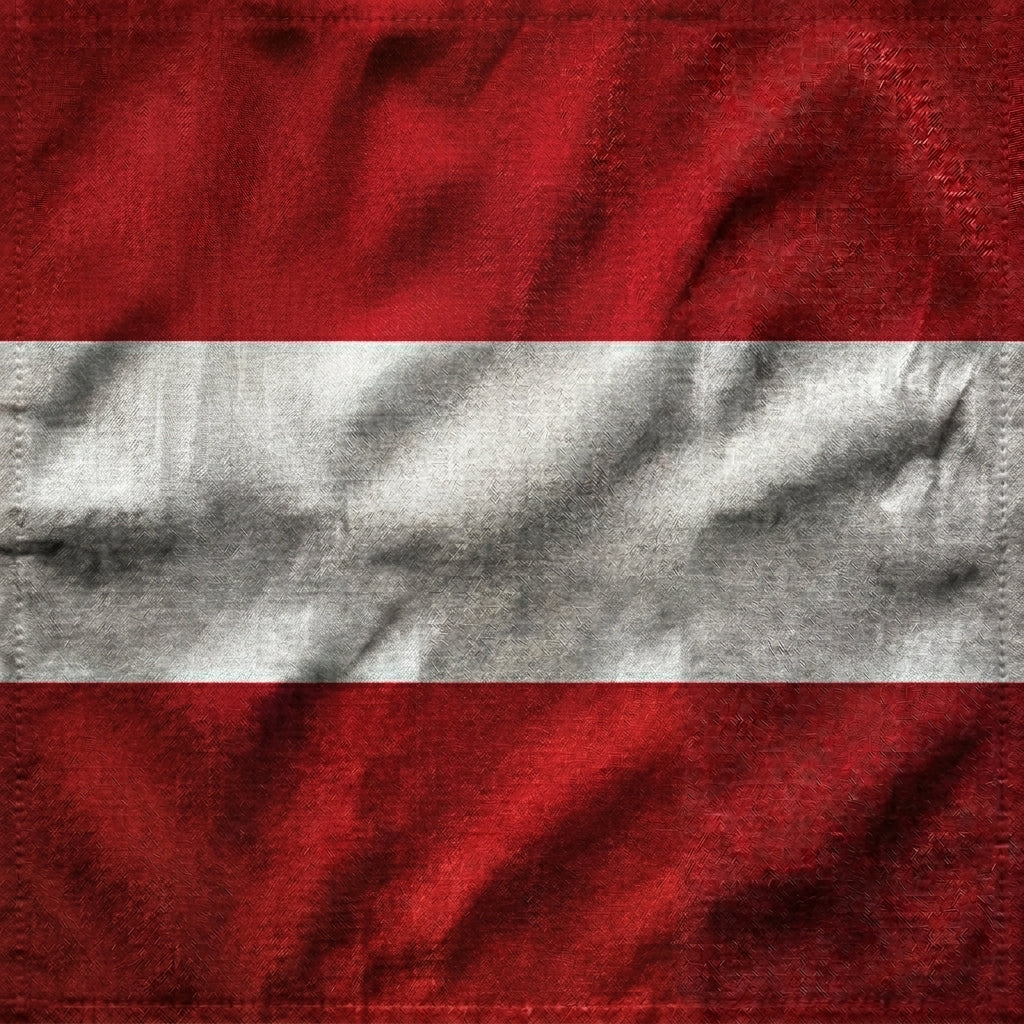 close up of austrian flag