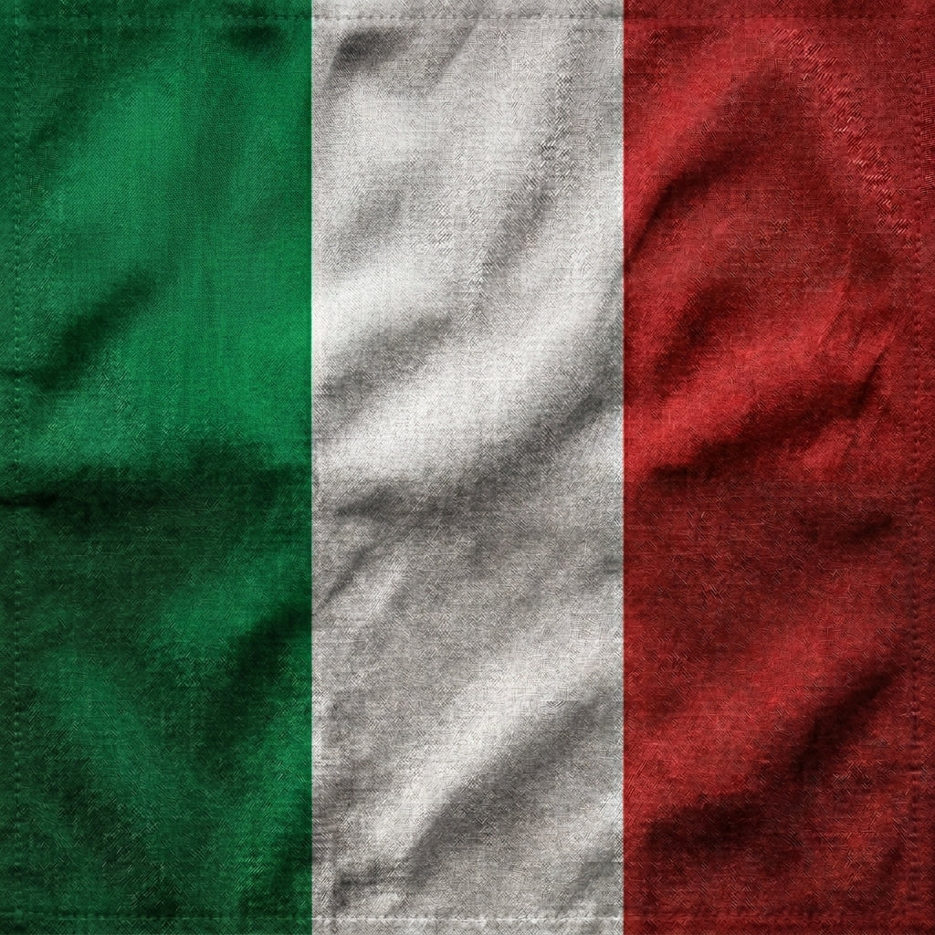 Close up of italian flag