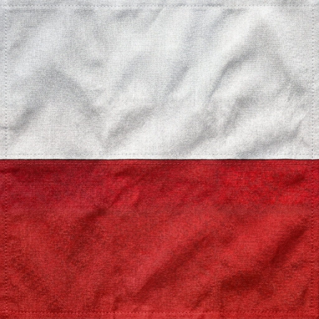 Close up of polish flag