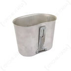 Original Belgian Army ABL aluminum canteen cup with folded handle