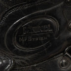 Debossed Meindl Memory Foam System logo on leather ankle