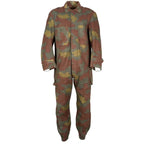 Original Italian Army San Marco Camo coveralls, full front view showing one-piece design and camo pattern