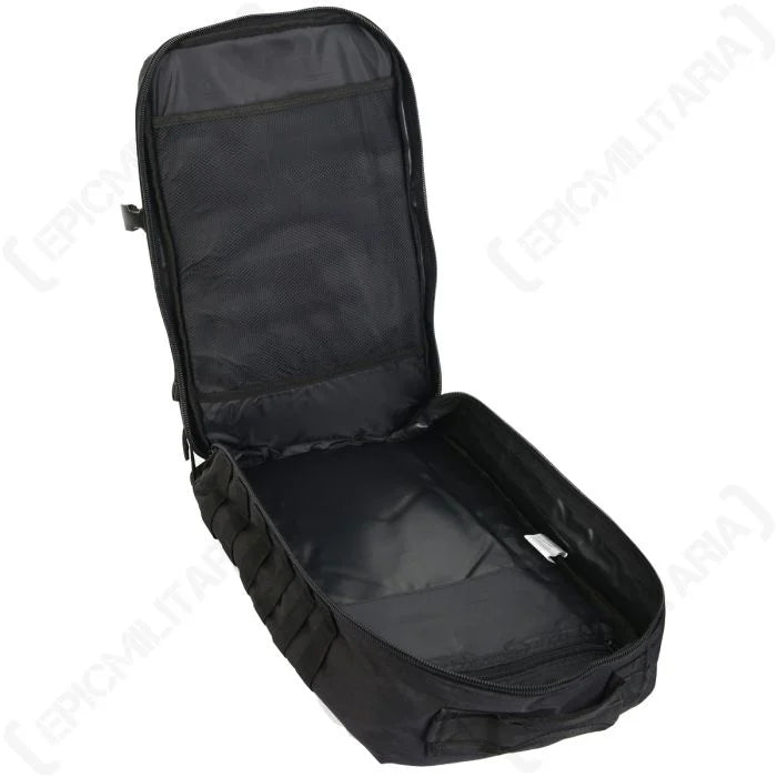 Mil-Tec 36L MOLLE Assault Pack Large main compartment opened flat