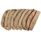 Collection of WW2 US Army Khaki Garrison Caps displayed in a row, featuring various colorful piping options.