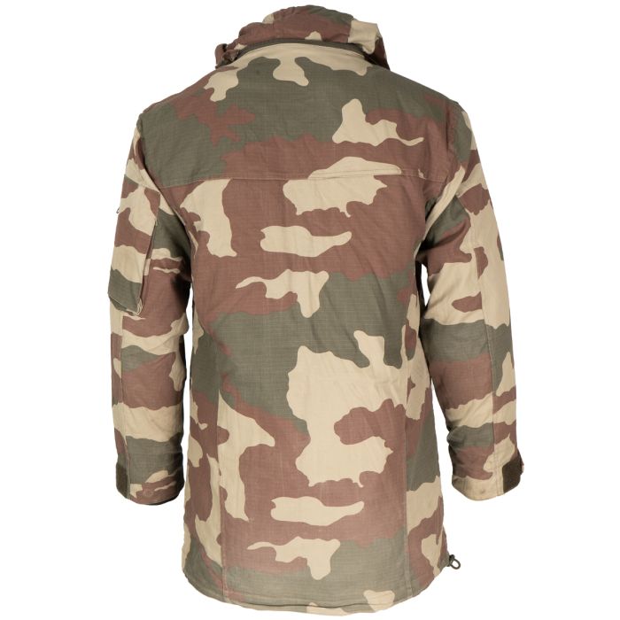 Back view of Turkish Army Ripstop Parka displaying camouflage coverage