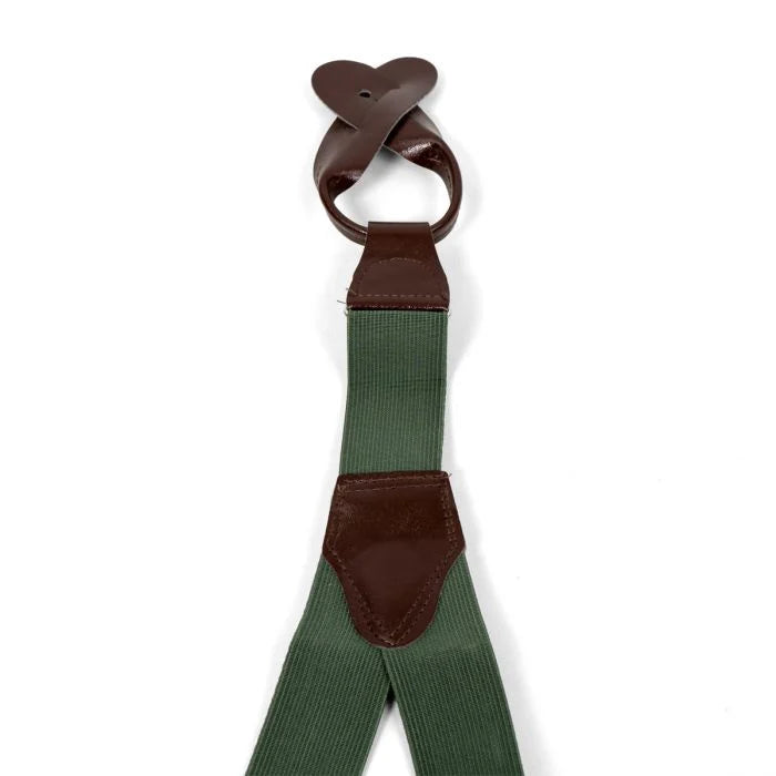 Close-up of rear Y-back stitched junction patch and top webbing loop