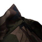 Close-up of the zip-on detachable hood attachment point on the collar of the FELIN T4 jacket