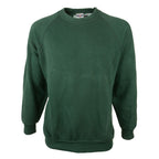Front view of green French Military School Jumper crewneck sweatshirt