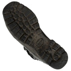 Deep tread pattern of Vibram rubber outsole on Meindl boot
