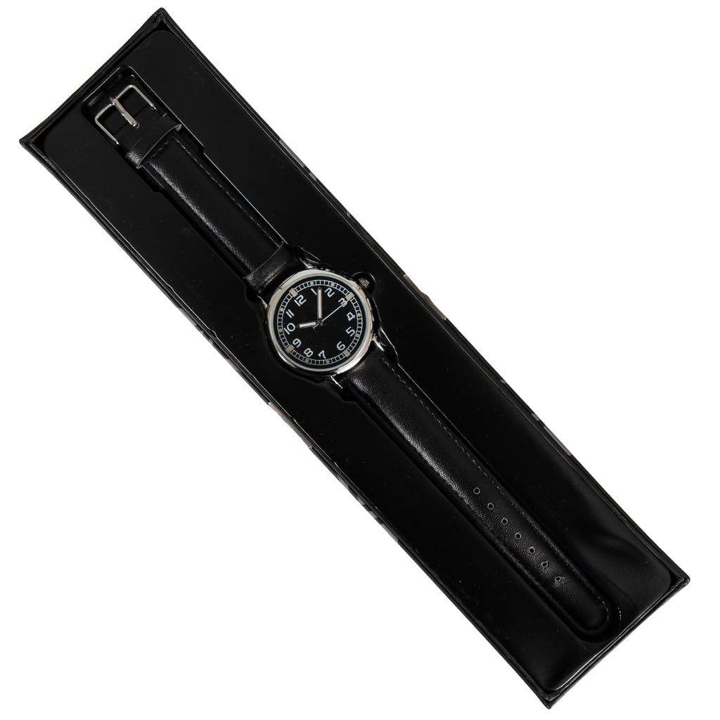 Eaglemoss 1950s British Army military field watch presented inside a protective black collector's gift box.