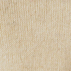 Close-up of the natural beige camel wool knit texture of the Soviet pilot jumper