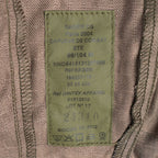 Sagem DS manufacturer and NATO Stock Number label inside the French FELIN T4 combat hood