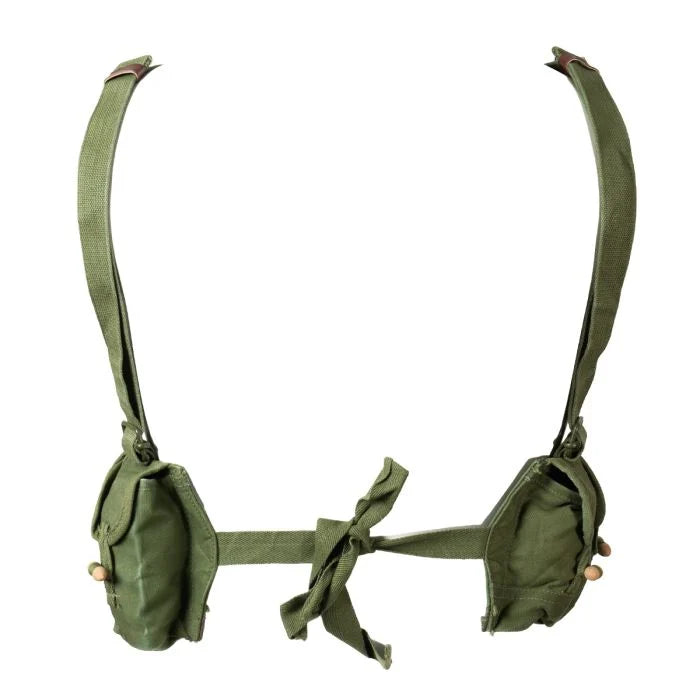 Rear view of the Chicom Type 56 SKS chest rig showing the back tie straps and side pouches
