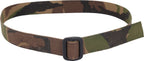 Reverse view of the Dutch military woodland camouflage webbing strap showing the secure loop fastening.