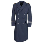 Front view of German Bundeswehr Luftwaffe blue coat with Wachbataillon cuff titles