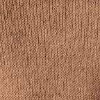 Close-up texture of the soft angora wool blend fabric on the Soviet pilot sweater.