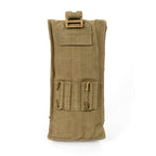 Rear view of the Belgian Army pouch featuring a buckle ladder system for secure attachment to a military belt or gear.