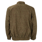 Rear view of the original Czech Army M92 field jacket displaying the distinct woodland swirl camouflage pattern and comfortable elastic hem.