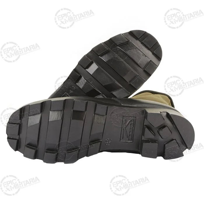 Bottom sole view displaying deep Panama cleated rubber lug tread with Rothco logo