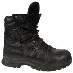 Side view of German Army issue Meindl leather combat boot