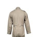 Back view of the genuine British RAF ground crew coveralls, displaying the rear construction and shoulder epaulette detail.