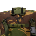 Close-up of the upper rear mounting system with durable T-bars for secure attachment to standard 57mm military belts.