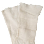 Ribbed top band texture of original British Navy surplus knee high socks showing durable wool blend construction.