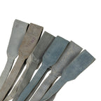 Collection of grey and weathered 37 Pattern canvas straps showing variations in color and military use.