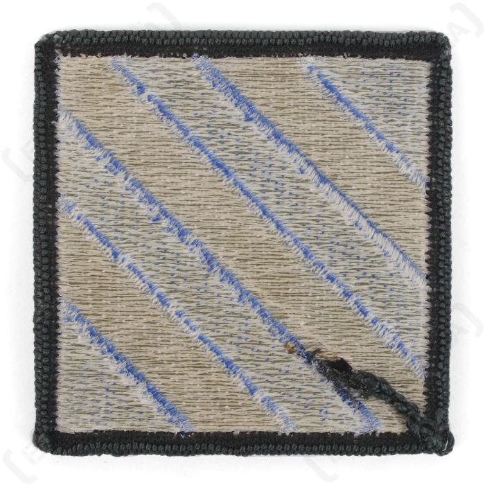 Back view showing sew-on thread weave backing on original US 3rd Infantry Division patch
