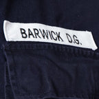 Close-up of the name patch on the left breast of Royal Navy general service overalls