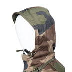 Adjustable hood with integrated malleable wire frame on French Army FELIN T4 jacket