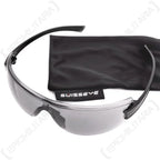 Swiss Eye F-22 safety glasses in smoke tint with black microfibre protective pouch