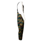 Side profile view showing waterproof Gore-Tex trousers on mannequin with leg zipper access.