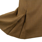 Detailed view of the kick pleat at the hem of the British Army Barrack Dress Skirt, showing the quality wool-polyester construction.