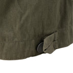 Close-up view of the adjustable buttoned cuff on the leg of the East German NVA field trousers for a secure, custom fit.