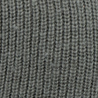 Close-up detail of the warm wool blend fabric texture of the original Swiss military balaclava, showing the ribbed knit pattern.