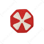 Original US 8th Army embroidered shoulder sleeve insignia patch front view