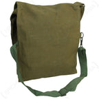 Czech surplus BSS canvas sidepack rear view with adjustable webbing strap