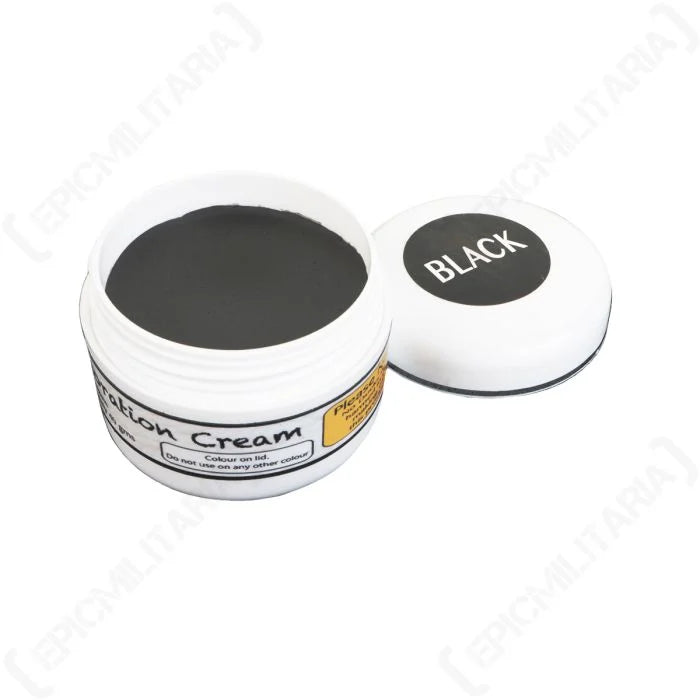 Open tub showing black Duckswax leather conditioning wax cream