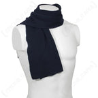 German Army dark navy blue wool scarf draped on torso display