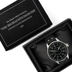 Ailager Luftwaffe Beobachtungsuhr aviator service watch packaged inside the black presentation display box