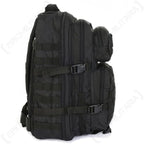 Mil-Tec 36L MOLLE Assault Pack Large side profile with compression straps