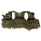 Internal zippered mesh chest pocket on Dutch Army modular assault vest