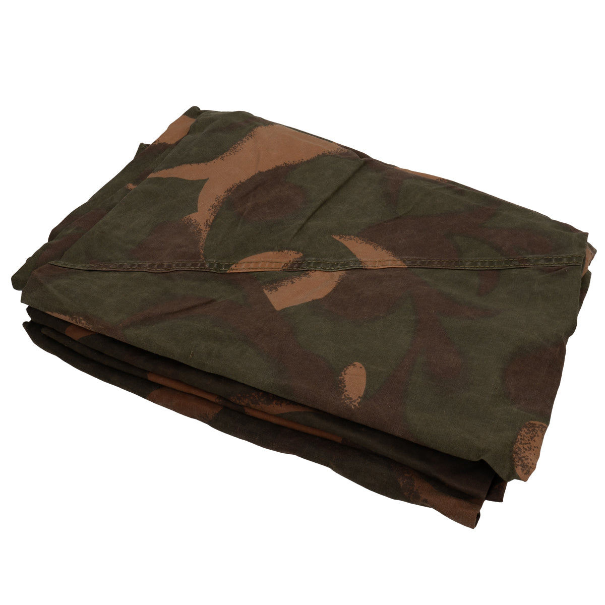 Single Hungarian Army Zeltbahn shelter half neatly folded to show the Forest camouflage pattern.