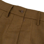 Front waist detail of the Barrack Dress Skirt, highlighting the high-waisted design, belt loops, and discreet zip fastening.