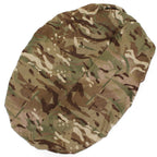 Top-down view of the genuine MTP camouflage rucksack cover, emphasizing the versatile Multi-Terrain Pattern fabric.