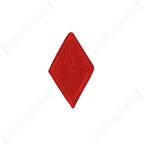 Original US 5th Infantry Division red diamond embroidered patch front view