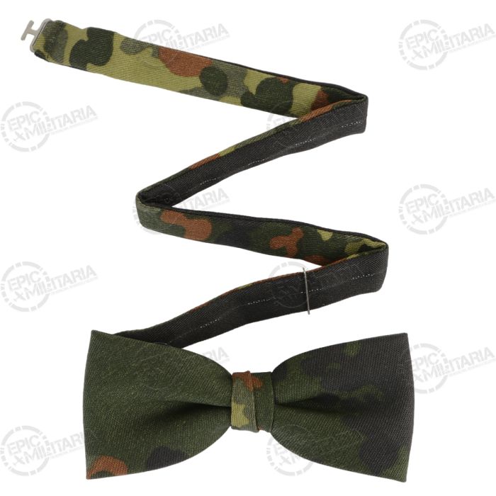 German Flecktarn pattern pre-tied camouflage bow tie with adjustable neckband