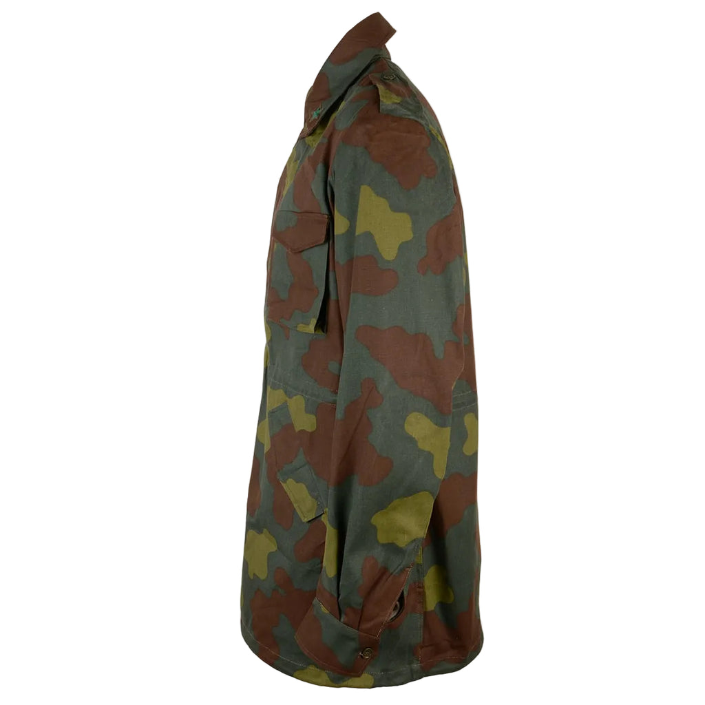 Side profile view showing the San Marco camo pattern and shoulder epaulettes.