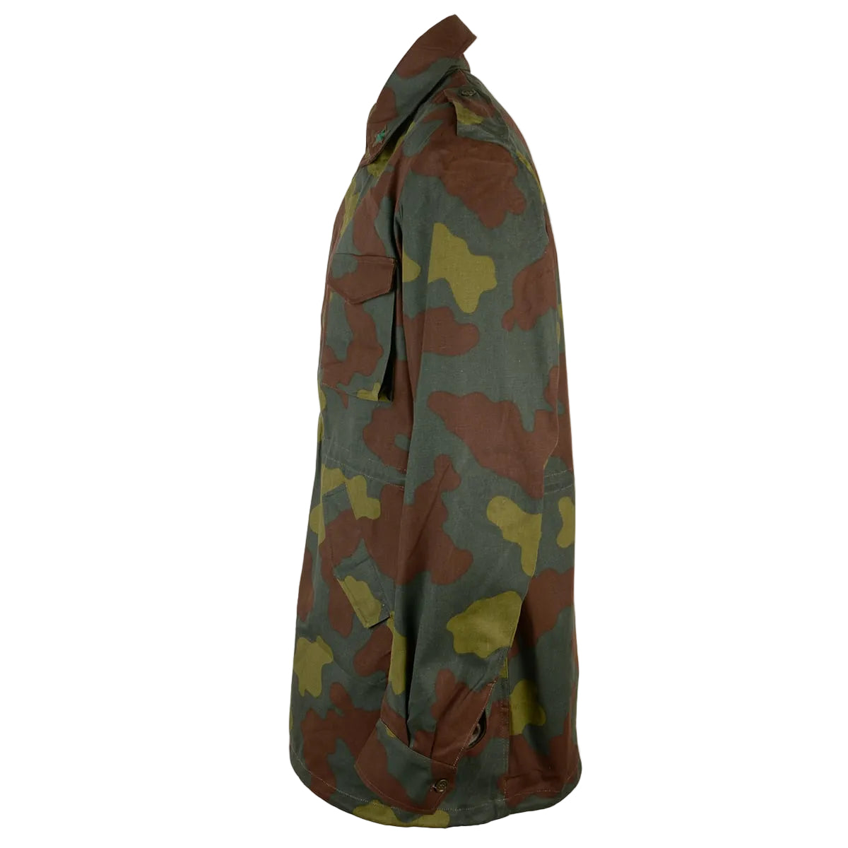 Side profile view showing the San Marco camo pattern and shoulder epaulettes.
